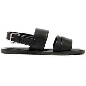 Resim The Sandals Factory Black Sandalet Erkek M7718 The Sandals Factory Leather Upper Sandals Black 