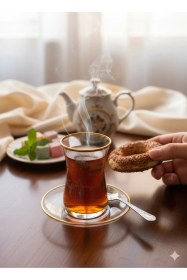 Resim Pantoğraf Taç Fğme Paşabahçe Lüsterli Cam Tabaklı 12 Parça Çay Seti 165 Cc Şeffaf 