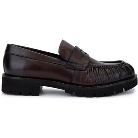 Resim Tamer Tanca Erkek Hakiki Deri Kahverengi Loafer Ayakkabı 987 231 Erk Ayk Sk25-26 Kahve Dr Kahverengi 
