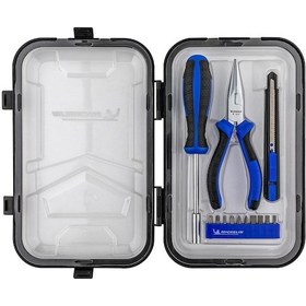 Resim Michelin Mc33320 13 Parça Cr-v Kargaburnu + Maket Bıçağı Bits Tornavida Seti 