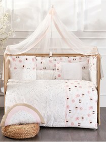 Resim Momishop Rainbow Bebek Uyku Seti 8 Parça 65x125 Cm Pudra 684712104ss1 