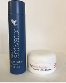 Resim Forever Living Facial Mask Powder Activator İkisi Bir Arada 