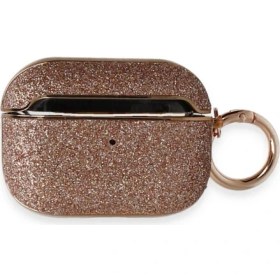 Resim Apple Airpods Pro 2 (2.nesil) Spell Simli Kılıf - Rose Gold 