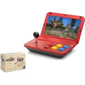 Resim Nd753 A13 Retro Mini Oyun Konsolu 10.0" Katlanabilir Ekran Kırmızı 