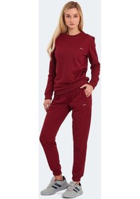 Resim Slazenger OLINDA Kadın Cepli Bordo Eşofman Takımı 