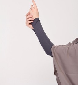 Resim manolyaşal islamic hijab Likralı Kaymayan Kurtarıcı 1 Çift Tesettür Kolluk Füme 
