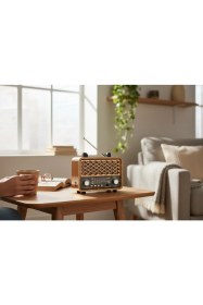 Resim Royal Trend Nostalji Eskitme Radyo Güneş Panelli,Üç Bant Özellikli Nostaljik Radyo 