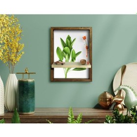 Resim Bk Home Doğal Masif Ahşap Çerçeveli Tablo Duvar Rafı-5 (551052723) 