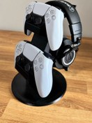 Resim Magicland Playstation 5 Dualsense ve Kulaklık Standı - Şık ve Düzenli Oyun Alanı - Gamepad/kol Tutucu 