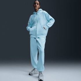 Resim Nike Sportswear Phoenix Fleece Kadın Mavi Eşofman Üstü 