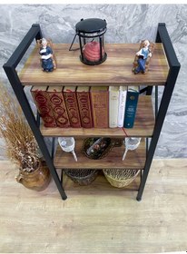 Resim Demo Tanraf Mira Lüx 4 Raflı Kitaplık Dekoratif Raf 120X60 Cm. Ebat 