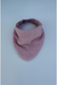 Resim elibaby %100 Pamuklu 8 Kat Muslin Kumaş Çift Çıtçıtlı Bebek Mama Önlüğü/ağız Mendili (pembe) 