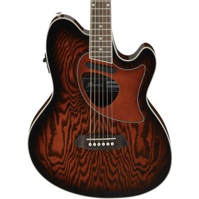 Resim Ibanez TCM50 Talman Elektro Akustik Gitar - Vintage Brown Sunburst High Gloss 
