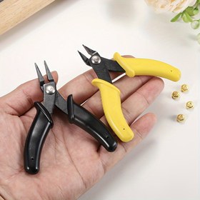 Resim Mini, kompakt ve pratik el yapımı takı pense - iş gücü tasarrufu ve dayanıklı - ev aletleri bakımı için uygun - takı yapımı - çapraz pense - kesme pense - sivri burunlu pense 