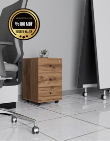 Resim rafineritasarım Keson Ofis Mobilyası Çekmeceli Kilitli Mdf 