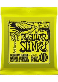 Resim Ernie Ball P02221 10-46 Elektro Gitar Teli Regular Slinky Nickel 
