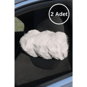 Resim Daisy Kürk Boyun Yastığı Gri 2 Adet 