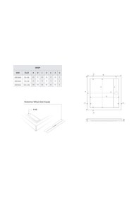 Resim Shower 100x100 Drop Kare Flat Duş Teknesi H:5 Cm 