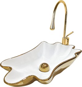 Resim Pure Concept Pure Istırıdye Gold Tezgah Üstü Çanak Lavabo Hnm-108 