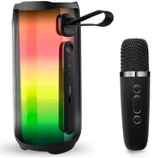 Resim NewFace Pluse 5 Mikrofonlu RGB Kablosuz Hoparlör - Siyah 1495228709 