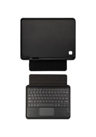 Resim Fuchsia Galaxy Tab A7 Lite T225 İle Uyumlu Savvy Keyboard Bluetooh Bağlantılı Standlı Klavyeli Tablet Kılıfı Klavyeli Kılıf 