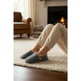 Resim Moda Fırsat Peluş Kadın Ev Babeti Tüylü Yumuşak Taban Ev Botu Panduf 