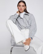 Resim Oversize Gömlek Metal Düğmeli 