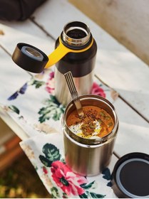 Resim IKEA Yemek Termosu Küçük Boy 0,5 Lt Yükseklik: 14 Cm Paslanmaz Çelik 6 Saate Kadar Sıcak Tutar 