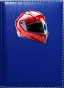 Resim Promosyon Denizi Kask Görselli Lacivert Ruhsat Kabı 