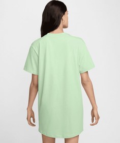 Resim Nike Sportswear Chill Knit Oversized T-Shirt Dress - Yeşil / 