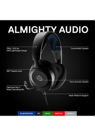 Resim SteelSeries Arctis Nova 1P Playstation Oyuncu Kulaklığı 