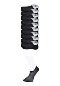 Resim Siyah Erkek Görünmez Çorap 9 Çift Diğer 