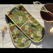 Resim Sertex Home Yeşil Çiçek Desenli Fırın Eldiveni 