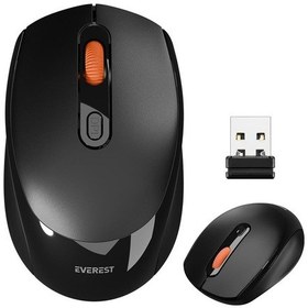 Resim Everest Smw-87 Usb Siyah 2.4ghz 1600dpı Kablosuz Mouse - 