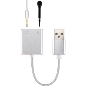 Resim Harici USB Sanal 7.1 Kanal Ses Kartı - Gümüş (Yurt Dışından) 