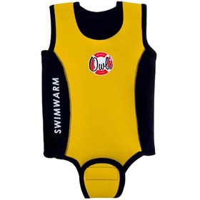 Resim Owlishop Owli Swimwarm Üşütmeyen Bebek Mayosu Sarı - Siyah 