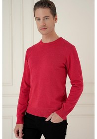 Resim Efor Tr 875 Slim Fit Kırmızı Klasik Triko Kırmızı 