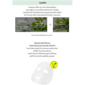 Resim Yağlanma Ve Akneye Eğilimli Ciltlere Nem Veren Yaprak Maske A'pıeu The Pure Tea Tree Sheet Mask 