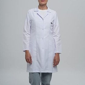 Resim KLASİK Yaka ORTA Boy KADIN Beyaz Önlük (Doktor Önlüğü, Öğretmen Önlüğü)… 