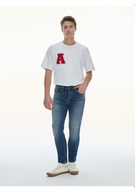 Resim Ltb Lawrıe Y Normal Bel Dar Paça Slim Erkek Jean Pantolon 010095152215883 - 55447 Koyu Mavi 