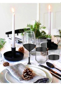 Resim The Mia Dark Su Bardağı Uzun 6 Lı Set Drk0002 