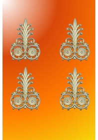 Resim Patina Saray Tavan Motif 14*21 cm 4 Adet 