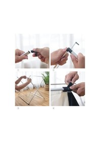 Resim 3 Bölmeli Katlanabilir Bölmeli Kirli Çamaşır Sepeti - Banyo Çamaşır Sepeti Renkliler & Beyazlar Çok Renkli 