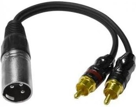 Resim YKA Xlr Erkek-2 Rca Dişi Çevirici Kablo 