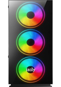 Resim Izoly ST02479 i3-10100F 8 GB 256 GB M.2 NVMe 512 GB SSD RX550 4 GB 24" Free Dos Masaüstü Oyuncu Bilgisayarı 