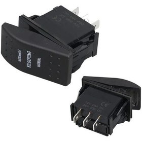 Resim Powermaster Sintine Pompa Sembollü Işıksız Yaylı 3 Pinli On-off 12-24v Marin Switch - 167770 