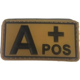 Resim eser askeri malzeme A Rh + Kan grubu patch 