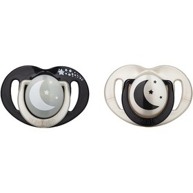 Resim Mamajoo 6+ Ay Black & Pearl Gece Emzik 2'li Siyah 