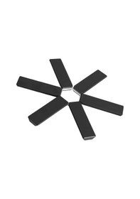 Resim 3 Adet Nihale Katlanabilir Isıya Dayanıklı Tencere Caydanlık Nihalesi Siyah 