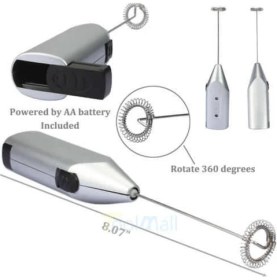 Resim Direkstoktan Mini Pilli Portatif Karıştırıcı Mikser Cappuccino Mixer 